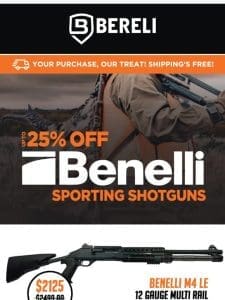 ?SAY YES!?To BENELLI Shotguns