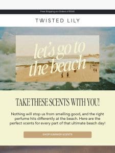 SCENTS TO TAKE WITH YOU TO THE BEACH  ️