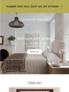 SHOP NOW: Bedroom Best Sellers