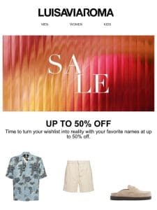 SIEZE THE SALE: Up to 50% OFF