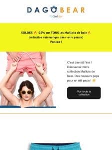 SOLDES   -25% sur tous nos maillots de bain (et nos caleçons évidemment) ☀️ Foncez !