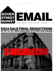 SS24 Sale final reductions of up to 70%