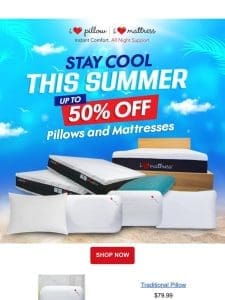 STAY COOL THIS SUMMER! Up to 50% Off Sitewide