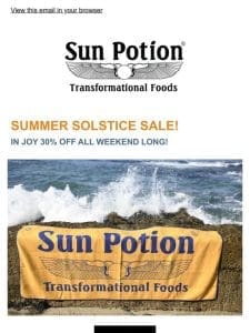 SUMMER SOLSTICE SALE!