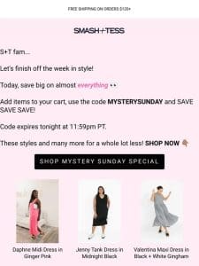 SUNDAY SURPRISE: Save on Almost Everything!