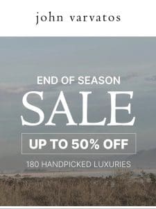 Sale | Up to 50% off EVERYTHING