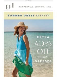 Sale dresses now an extra 40% off!