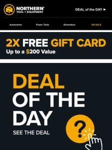 Save $100 on the Deal of the Day + FREE Gift Card Up To $200 Value!