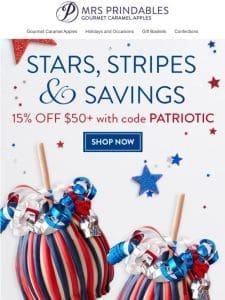 Save 15% on your Memorial Day desserts!