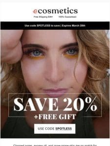 Save 20% TODAY