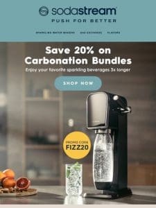 Save 20% on Carbonation Bundles