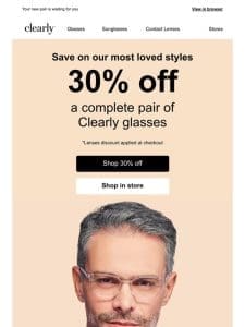 Save 30% on frames AND lenses ?