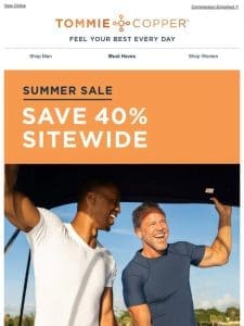Save 40% Sitewide!