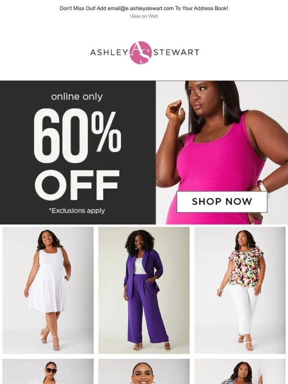 Save 60% off all of these styles