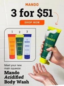 Save $9 on 3 full-sized Body Washes