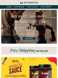 Save BIG ? Take 35% – 45% OFF