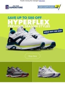 Save BIG on FootJoy HyperFlex Golf Shoes