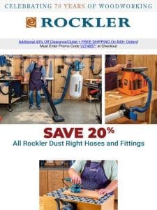 Save Big: 20% Off Dust Collection Solutions!