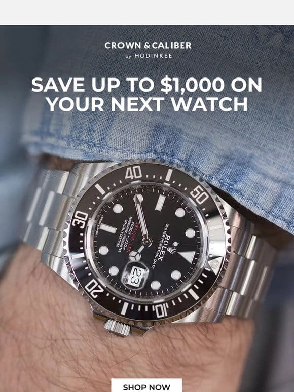 Save Big On Your Next Watch