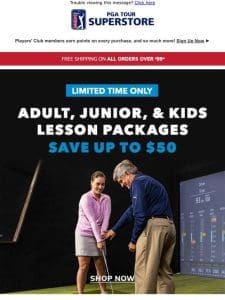 Save On Lesson Packages for All Ages