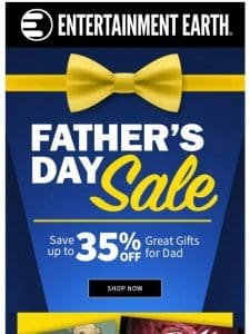 Save on Great Gifts for Dads – Get up to 35% Off!