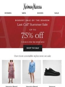 Save on designer dresses & more during Last Call