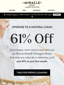 Save on your spring cleaning