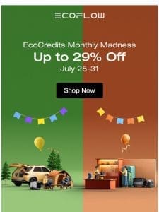 Save up to 29%   EcoCredits Madness Has Begun!