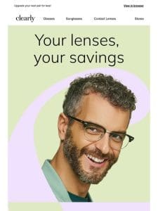 Save up to 40% off lenses ?