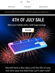 Save up to 50% and Celebrate the 4th With Us