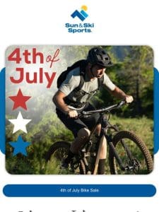 Save up to 50% for 4th of July SALE + NEW BIKE MARKDOWNS!