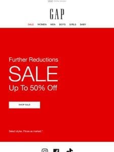 Save up to 50% off in the Gap SALE!