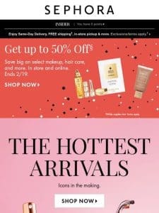 Save up to 50%* on select beauty