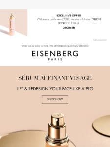 Sculpt your face with Sérum Affinant Visage