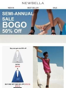 Semi-annual Sale: 50% Off Second Item