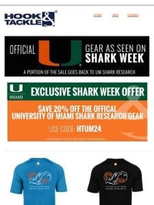 Shark Week is Here! Enjoy 20% Off UM Shark Gear