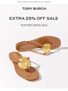 Shoes in your size: extra 25% off