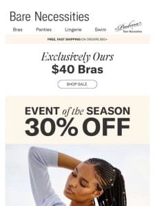 Shop $40 Bras From Bare， Camio Mio & More