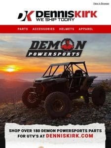 Shop Demon Powersports NOW for UTV’s at denniskirk.com!