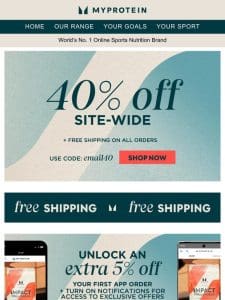 Shop NOW For 40% Off SIte-Wide ??♂?