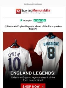 Shop Now: England Legends!