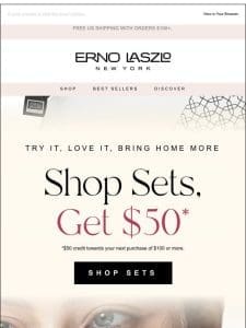 Shop Sets， Earn $50