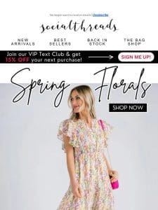 Shop Spring Florals ??