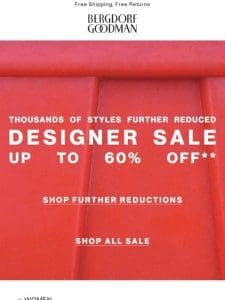 Shop Up To 60% Off Designer Sale