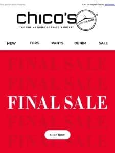 Shop final sale starting at $9.98