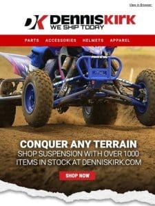 Shop only the best options for ATV Suspension at Dennis Kirk!