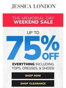 ? Shop our Memorial Day Weekend Sale NOW!