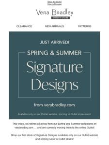 Shop our Signature Collection of retired Spring & Summer designs!