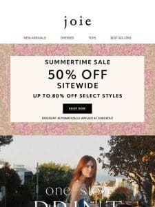 Shop patterned pieces at 50% OFF