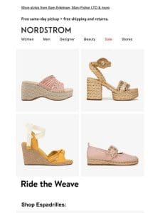 Signs of summer: espadrilles